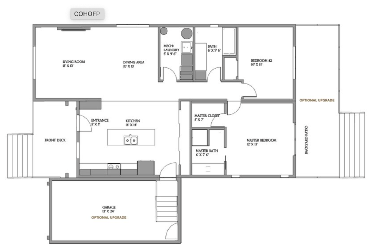 The Coho — Floor Plan